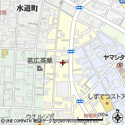 静岡県静岡市葵区神明町周辺の地図