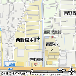 京都府京都市山科区西野楳本町77-15周辺の地図