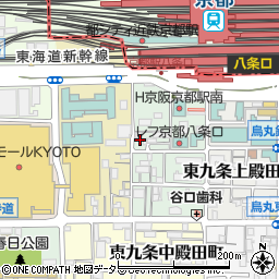 京都府京都市南区東九条室町周辺の地図