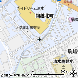 静岡県静岡市清水区駒越北町8-29周辺の地図