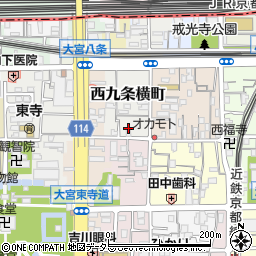 京都府京都市南区西九条横町72周辺の地図