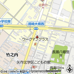 愛知県岡崎市北野町東河原6周辺の地図