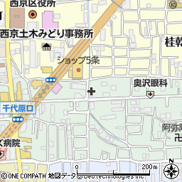 京都府京都市西京区桂千代原町65周辺の地図