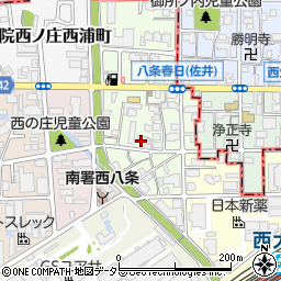 京都府京都市南区吉祥院西ノ庄東屋敷町周辺の地図