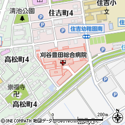 セブンイレブンＡＩＭ刈谷豊田総合病院店周辺の地図