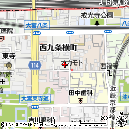 京都府京都市南区西九条横町76周辺の地図