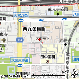 京都府京都市南区西九条横町79周辺の地図