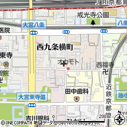 京都府京都市南区西九条横町79周辺の地図