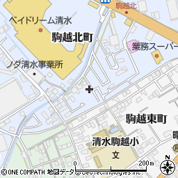 静岡県静岡市清水区駒越北町7-4周辺の地図