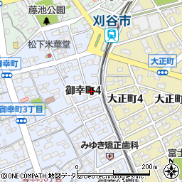 愛知県刈谷市御幸町4丁目215周辺の地図