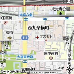 京都府京都市南区西九条横町70周辺の地図