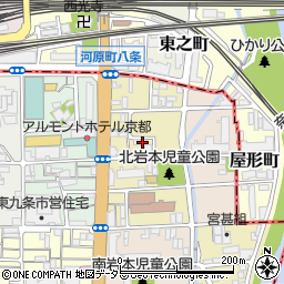 京都府京都市南区東九条東岩本町24周辺の地図