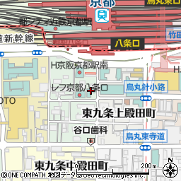 ロイヤルツインホテル京都八条口周辺の地図