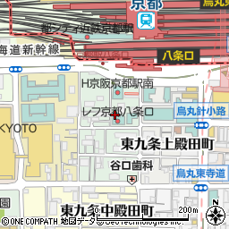 京都府京都市南区東九条室町57周辺の地図