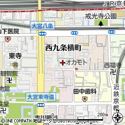 京都府京都市南区西九条横町69周辺の地図