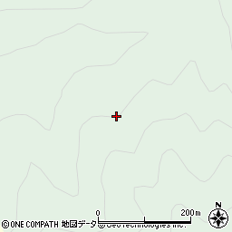 愛知県新城市名越カラサワ周辺の地図