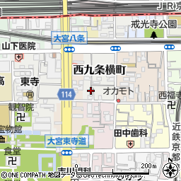 京都府京都市南区西九条横町7周辺の地図