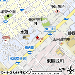 静岡県静岡市葵区横内町82周辺の地図
