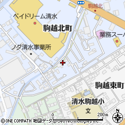 静岡県静岡市清水区駒越北町7-52周辺の地図