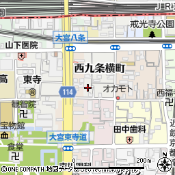 京都府京都市南区西九条横町8周辺の地図