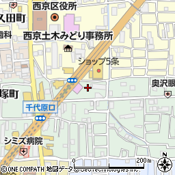 京都府京都市西京区桂千代原町60周辺の地図