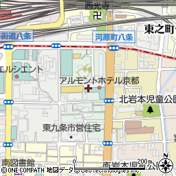 タイムズアルモントホテル京都駐車場周辺の地図