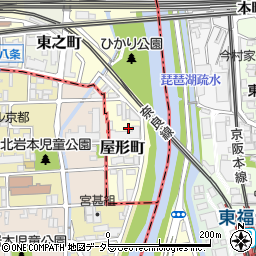 崇仁市営住宅周辺の地図