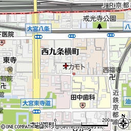 京都府京都市南区西九条横町67周辺の地図