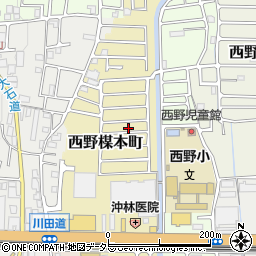 京都府京都市山科区西野楳本町77-9周辺の地図