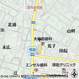 愛知県岡崎市鴨田町山畔43-12周辺の地図