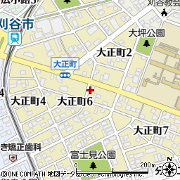 愛知県刈谷市大正町周辺の地図
