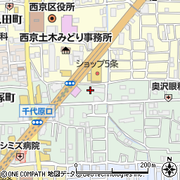 京都府京都市西京区桂千代原町63周辺の地図