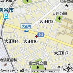 愛知県刈谷市大正町周辺の地図