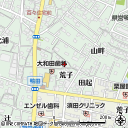 愛知県岡崎市鴨田町山畔28周辺の地図