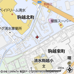 静岡県静岡市清水区駒越北町5-66周辺の地図