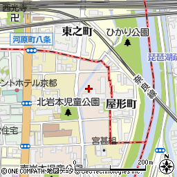 京都府京都市南区東九条北河原町周辺の地図