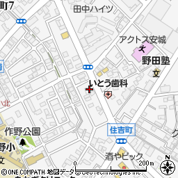 西尾信用金庫新安城支店周辺の地図