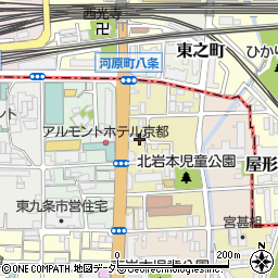京都府京都市南区東九条東岩本町10周辺の地図