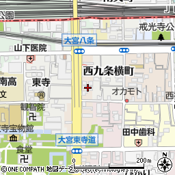 京都府京都市南区東寺東門前町61周辺の地図