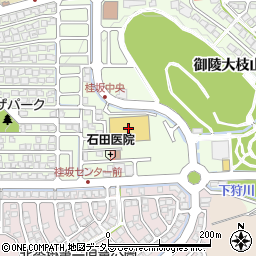 セリアイズミヤ桂坂店周辺の地図
