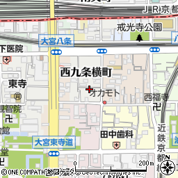 京都府京都市南区西九条横町62周辺の地図