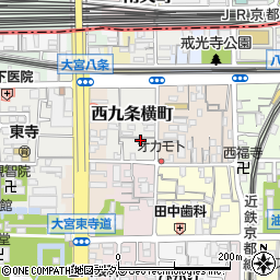 京都府京都市南区西九条横町63周辺の地図