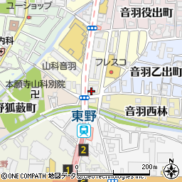 CAFE SARRIA 山科店周辺の地図