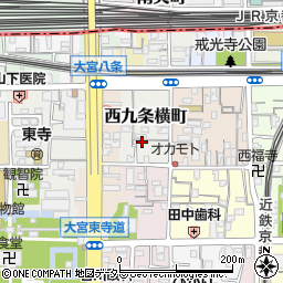 京都府京都市南区西九条横町59周辺の地図