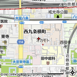 京都府京都市南区西九条横町65周辺の地図