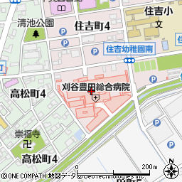 三井住友銀行刈谷豊田総合病院 ＡＴＭ周辺の地図