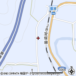 兵庫県三田市藍本635周辺の地図