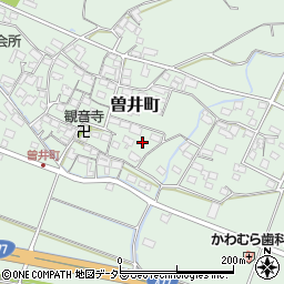 三重県四日市市曽井町周辺の地図