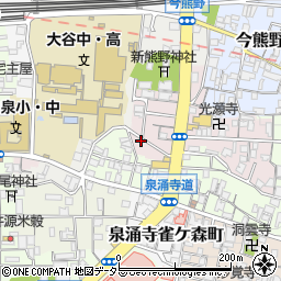 京都府京都市東山区今熊野椥ノ森町周辺の地図