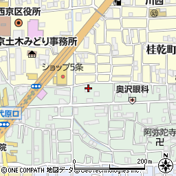 京都府京都市西京区桂千代原町67周辺の地図